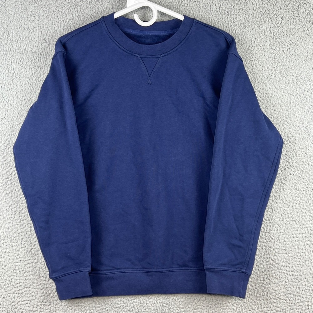 Lululemon All‎ Yours Crew Sweatshirt Navy Blue Pullover Fleece Women's Medium